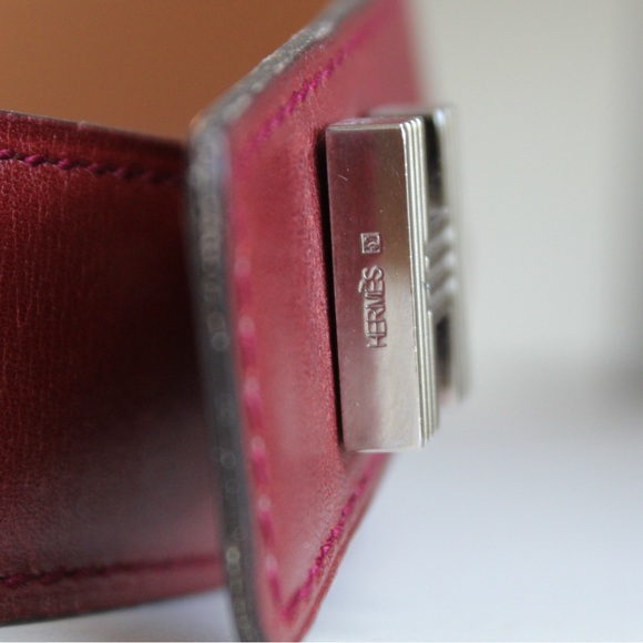 Authentic Hermés Maroon Belt - Picture 4 of 7
